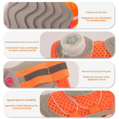 Comfortable paw-shaped shoes (2 pairs) suitable for dogs of all sizes