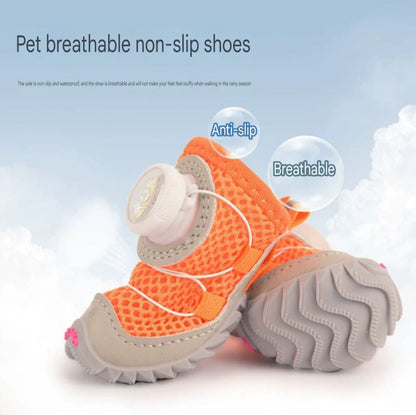 Comfortable paw-shaped shoes (2 pairs) suitable for dogs of all sizes