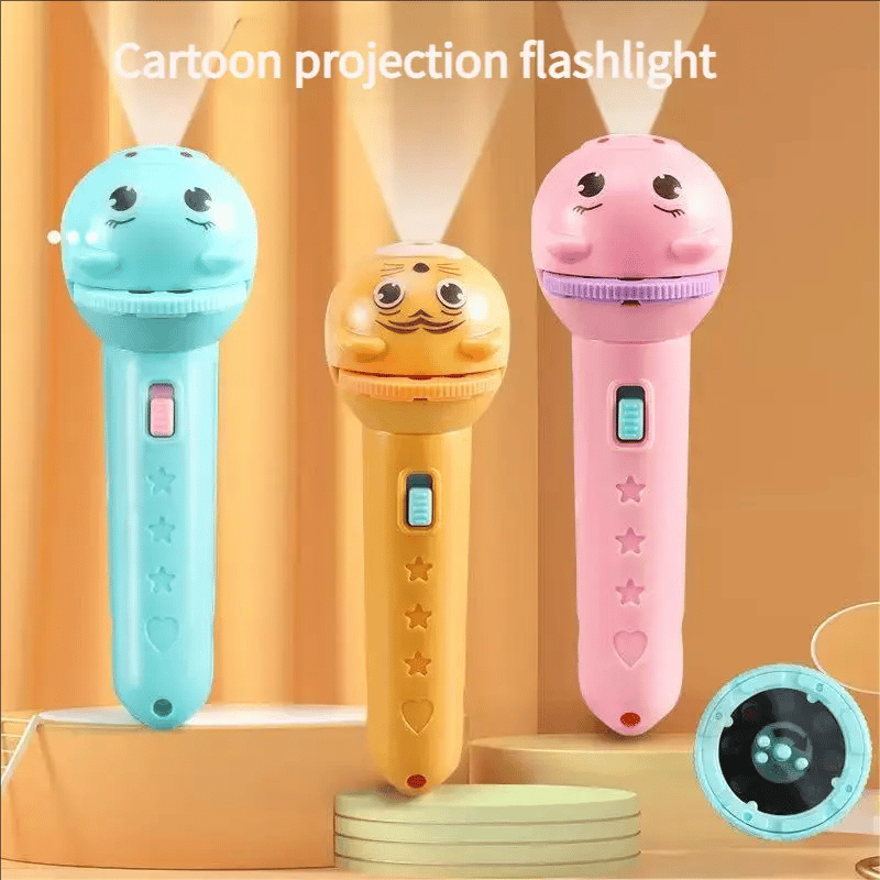 3 Slide Films Projection Torch Light Toy ----24 random patterns