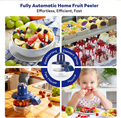 🍎Wireless Electric Food Processor & Peeler 🍇– Chop, Mash & Prep in Seconds!