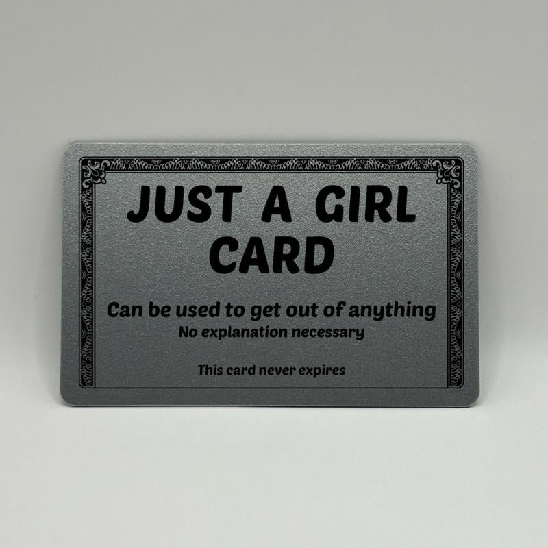 Funny Autism Excuse Card