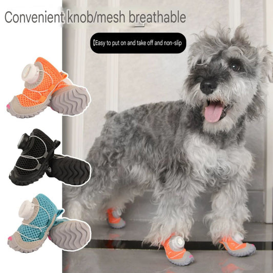 Comfortable paw-shaped shoes (2 pairs) suitable for dogs of all sizes