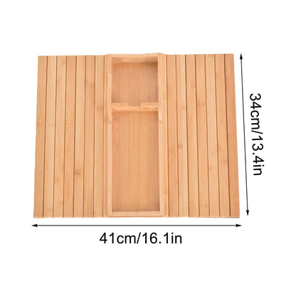 🛋️ Bamboo Sofa Arm Tray - Anti Falling Couch Arm Tray Table