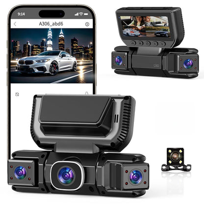 360° Car DVR WiFi 4Channels Dash Cam Video Recorder