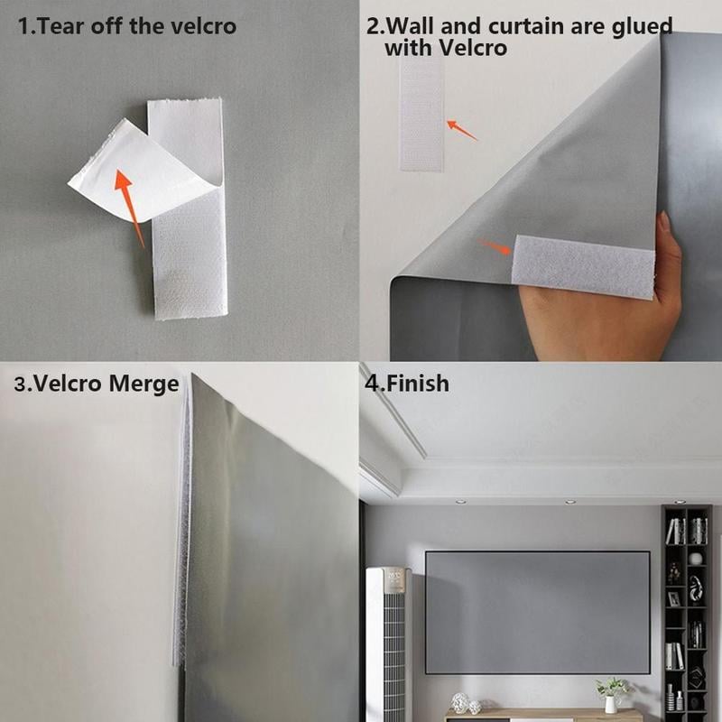 4K Metal Lightproof Foldable Portable Movie Screen 16:9 🎥✨