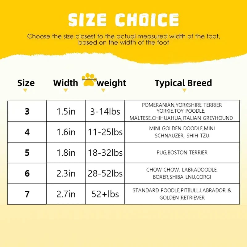 Comfortable paw-shaped shoes (2 pairs) suitable for dogs of all sizes