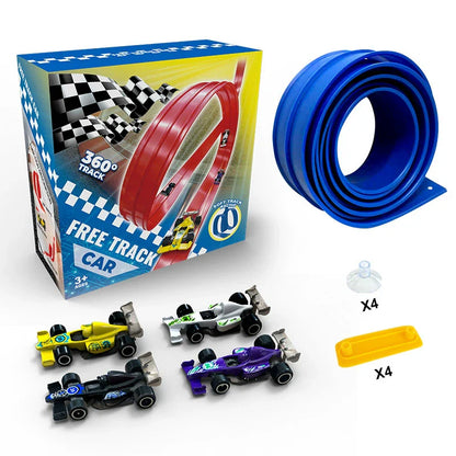 🎄🎁 2025 Christmas Surprise Gift: DIY Racetrack Racing Toy 🚗✨