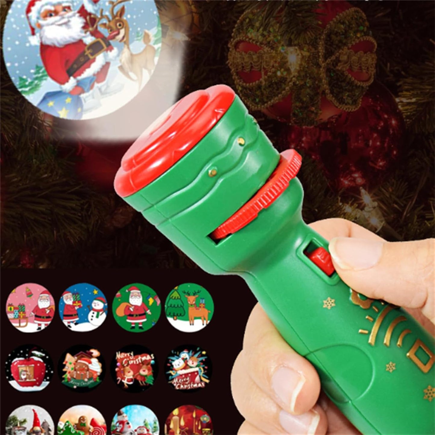 3 Slide Films Projection Torch Light Toy ----24 random patterns