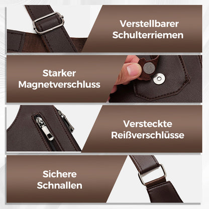 Diebstahlsichere Outdoor-Unterarm-Schultertasche für Herren