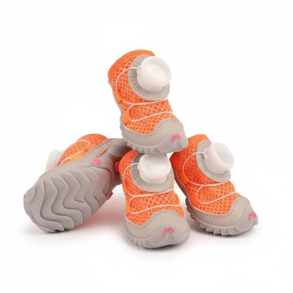 Comfortable paw-shaped shoes (2 pairs) suitable for dogs of all sizes