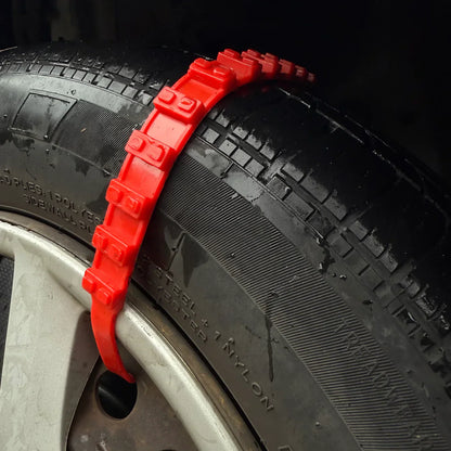 Avoid Being Stuck in Snow or Mud — Instant Tire Traction Straps