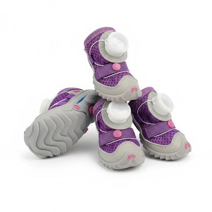 Comfortable paw-shaped shoes (2 pairs) suitable for dogs of all sizes