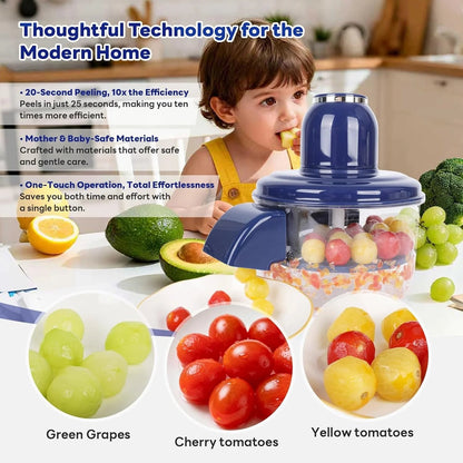 🍎Wireless Electric Food Processor & Peeler 🍇– Chop, Mash & Prep in Seconds!