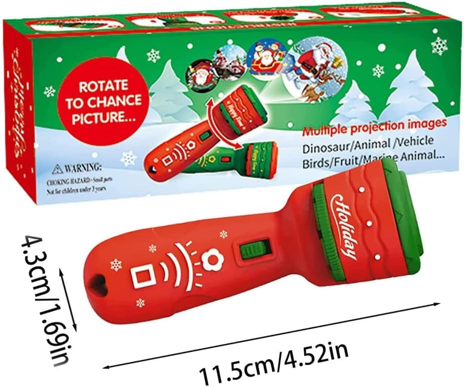 3 Slide Films Projection Torch Light Toy ----24 random patterns