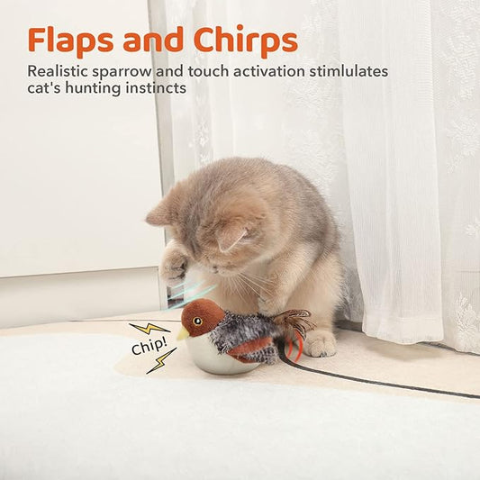 🎅Top Christmas Gift 2025 🎉Flapping Bird Cat Toy😻Cat’s New Playmate